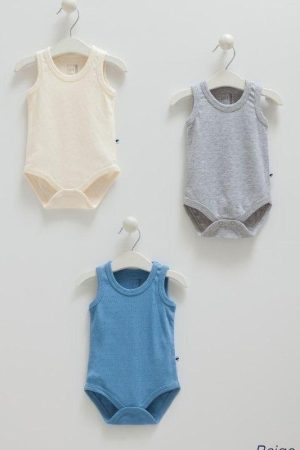 3’lü kolsuz bebek zıbın seti